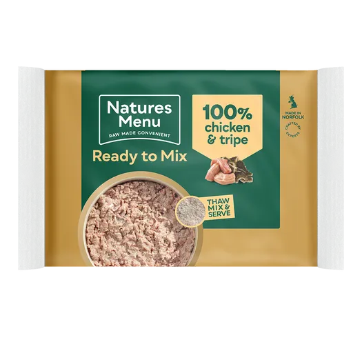 Natures Menu Ready To Mix Chicken & Tripe Block 400g