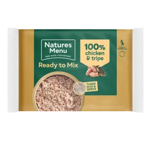 Natures Menu Ready To Mix Chicken & Tripe Block 400g