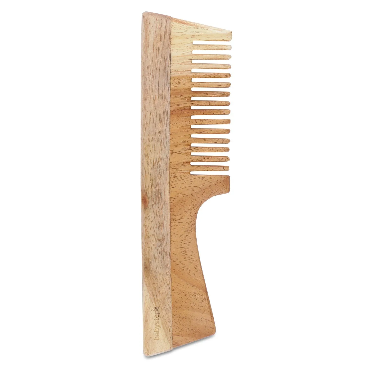 Neem Wood Comb with Handle