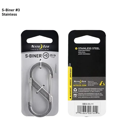 Nite Ize Size 3 Stainless S-BINER