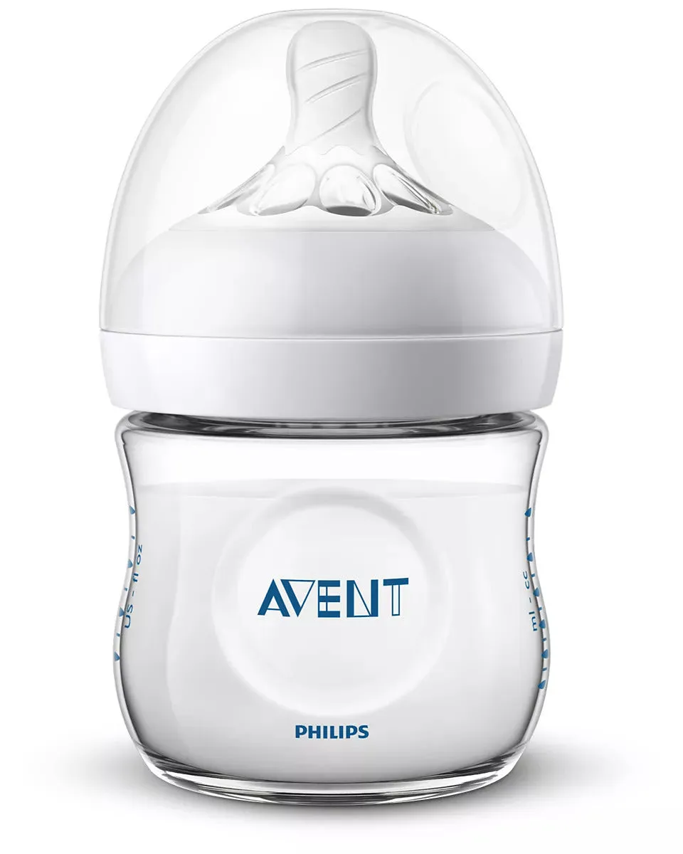 Philips Avent Compact Size Baby Milk Feeding Bottle with Natural Response Teat - 125ml