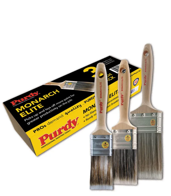 Purdy Monarch Elite Triple Paint Brush Set