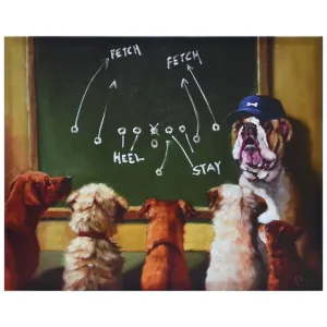 "Game Plan" Dog Wall Art