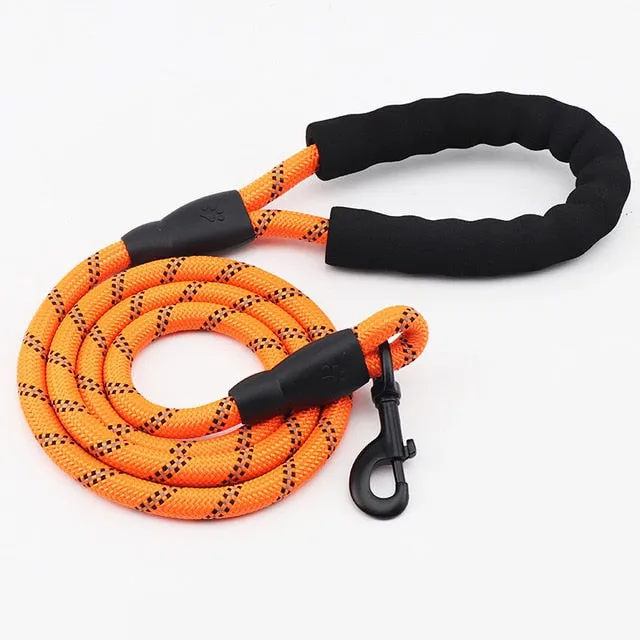 Reflective Durable Nylon Dog Leash - 2m