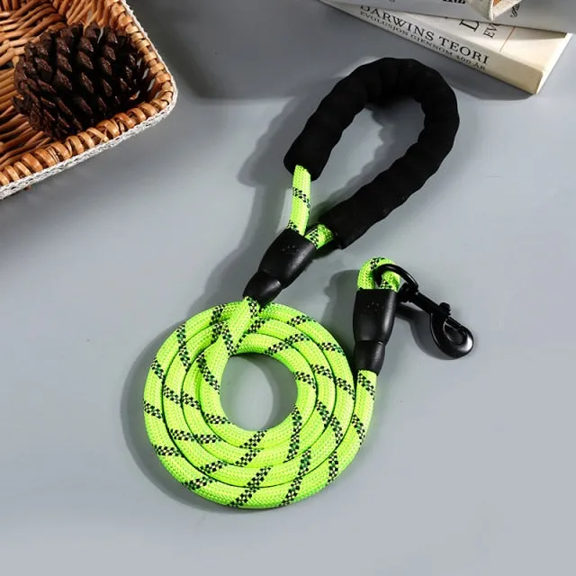 Reflective Durable Nylon Dog Leash - 2m