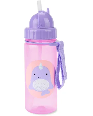 Skip Hop Zoo Straw Water Bottle - Nova Narwhal