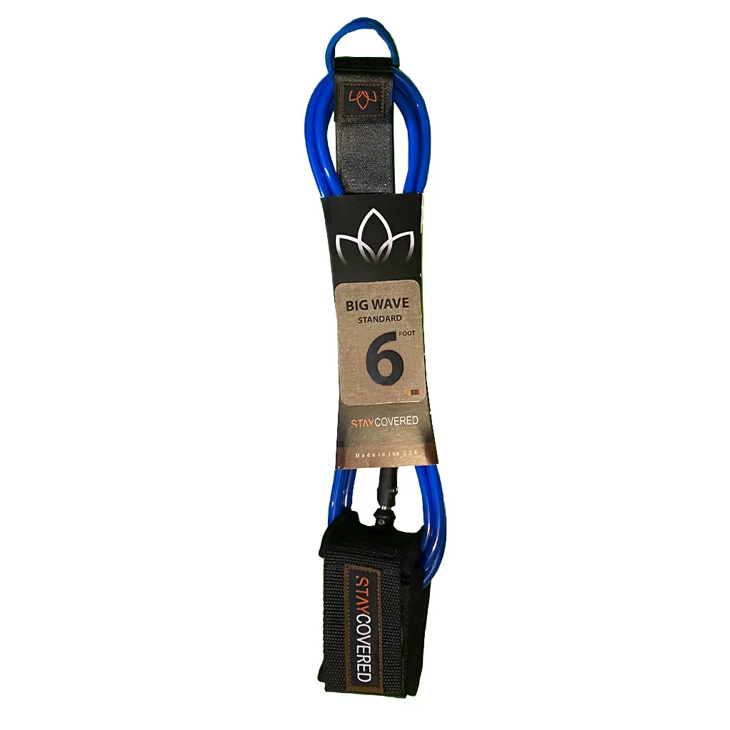 Stay Covered Big Wave Standard Surf Leash - 6'x5/16