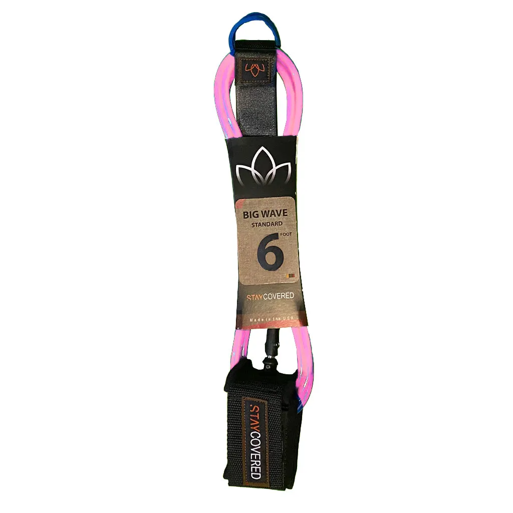 Stay Covered Big Wave Standard Surf Leash - 6'x5/16