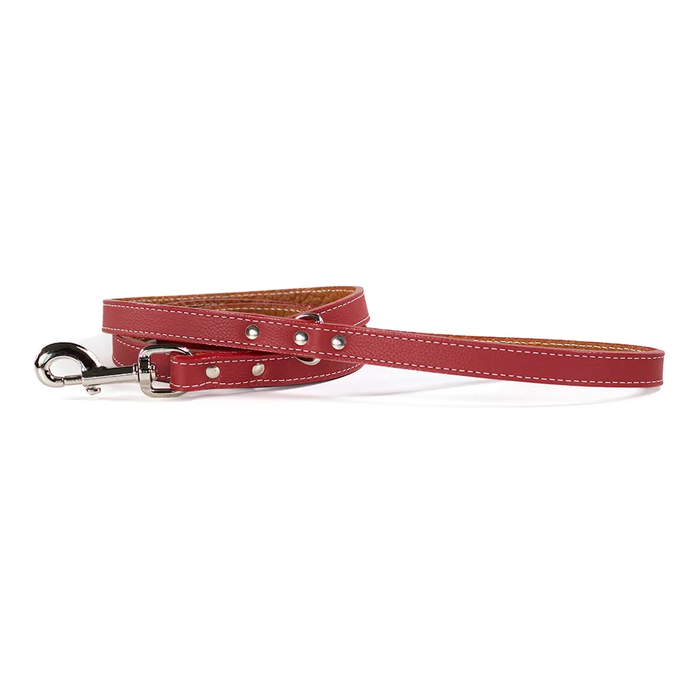 tuscan leash - red