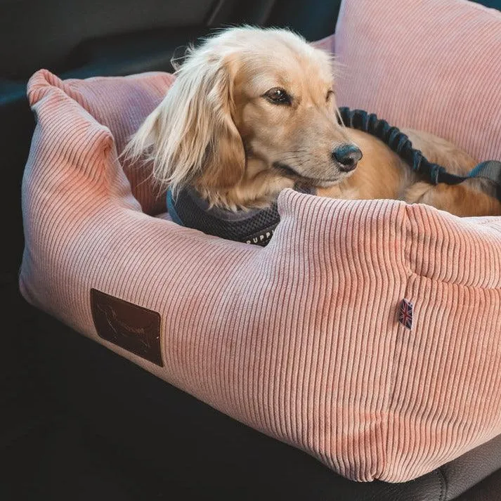 Where's Winnie Luxury Isofix Dog Car Seat | Peachy Pink