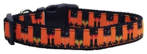 Witches Brew Nylon Ribbon Dog Collars Large