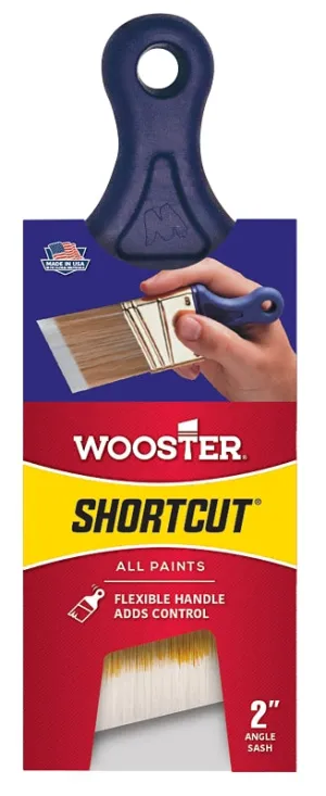 Wooster Q3211-2 Paint Brush, 2 in W, 2-3/16 in L Bristle, Synthetic Fabric Bristle, Sash Handle :EA: QUANTITY: 1